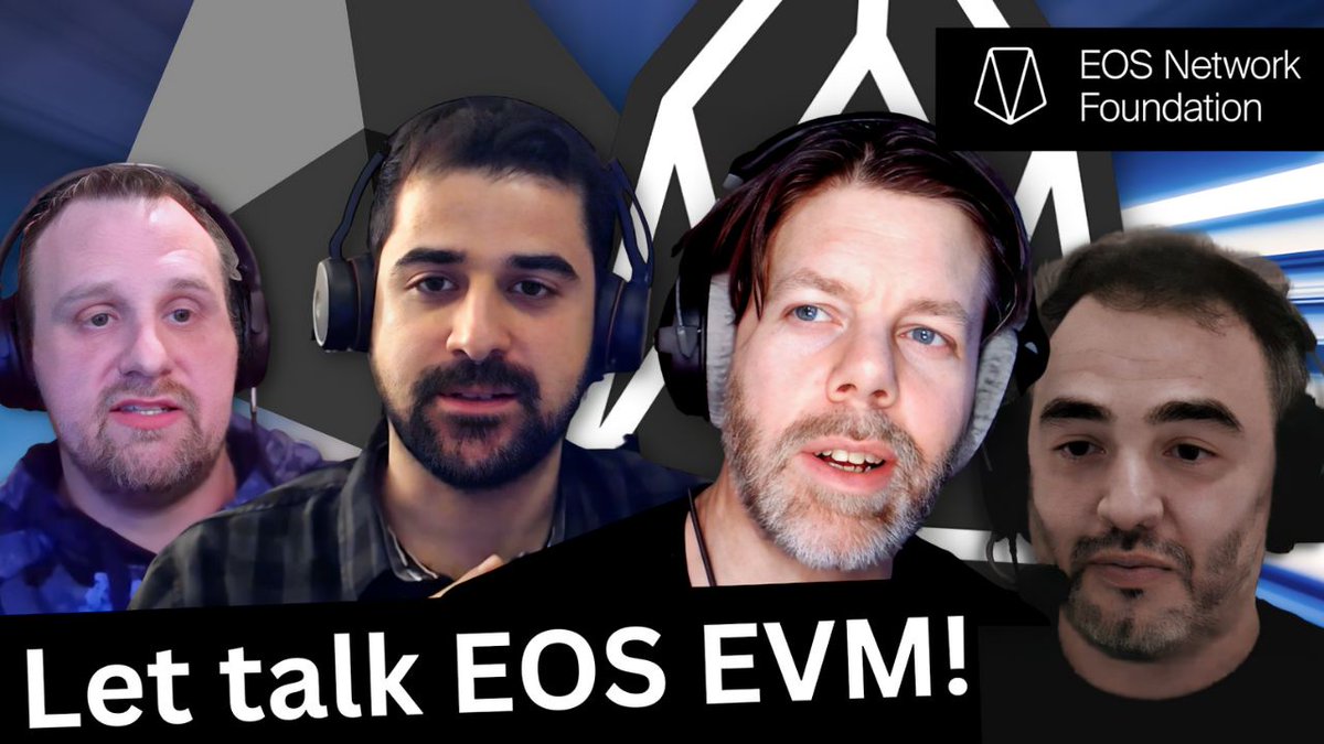 Vaulta_'s tweet photo. The #EOS EVM launch is just around the corner 🚀

To celebrate, @brandonlovejoy &amp; @BlockchainZack
 sat down with @AregHayrapetian &amp; @matuelmato
 to chat about ongoing technical work and the impact that the EVM will have on $EOS 🛠️

Watch Now 👇
https://t.co/Xn43AE22mt https://t.co/RCoRp1cxmb