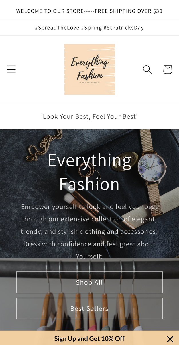 Come discover new, elegant, and beautiful fashion collections we have specially chosen just for you! @EveryFashion0 ‘Look Your Best, Feel Your Best’ #fashion #style #sale #product #shopping #clothing #jewelry #makeup #beauty #elegant ⬇️Check It Out⬇️ everythingfashion0.myshopify.com
