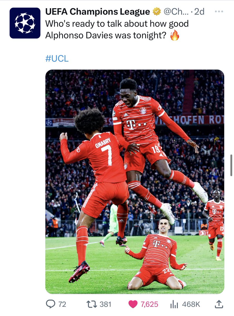 Narrative Nathan (@nathanraju1) on Twitter photo Going to leave it here 🇨🇦⚽️
Canadian goals and assists everywhere.
What a week of performances and stats by our #canMNT #laliga #ligure1 #bundesliga
<a href="/AlphonsoDavies/">Alphonso Davies</a> <a href="/cylelarin16/">Cyle Larin</a> <a href="/CanadaSoccerEN/">Canada Soccer</a> Going to leave it here 🇨🇦⚽️
Canadian goals and assists everywhere.
What a week of performances and stats by our #canMNT #laliga #ligure1 #bundesliga
<a href="/AlphonsoDavies/">Alphonso Davies</a> <a href="/cylelarin16/">Cyle Larin</a> <a href="/CanadaSoccerEN/">Canada Soccer</a>