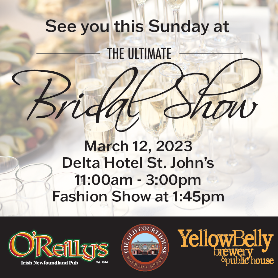 See you tomorrow at The Ultimate Bridal Show!💍🥂

#ultimatebridalshow #wedding #weddingpalnning #planyourwedding #bridalshow #yellowbelly #downtownstjohns
