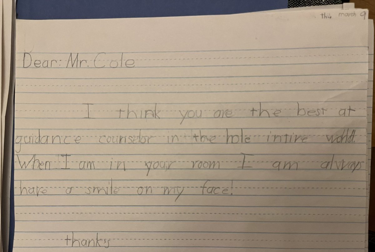 JaredinOH's tweet photo. Some of my favorite notes I received for #SchoolSocialWorkerWeek ππ
This is the power of unconditional positive regard and genuine relationships at work!
#OneWarner https://t.co/rZ4TPDLJmB