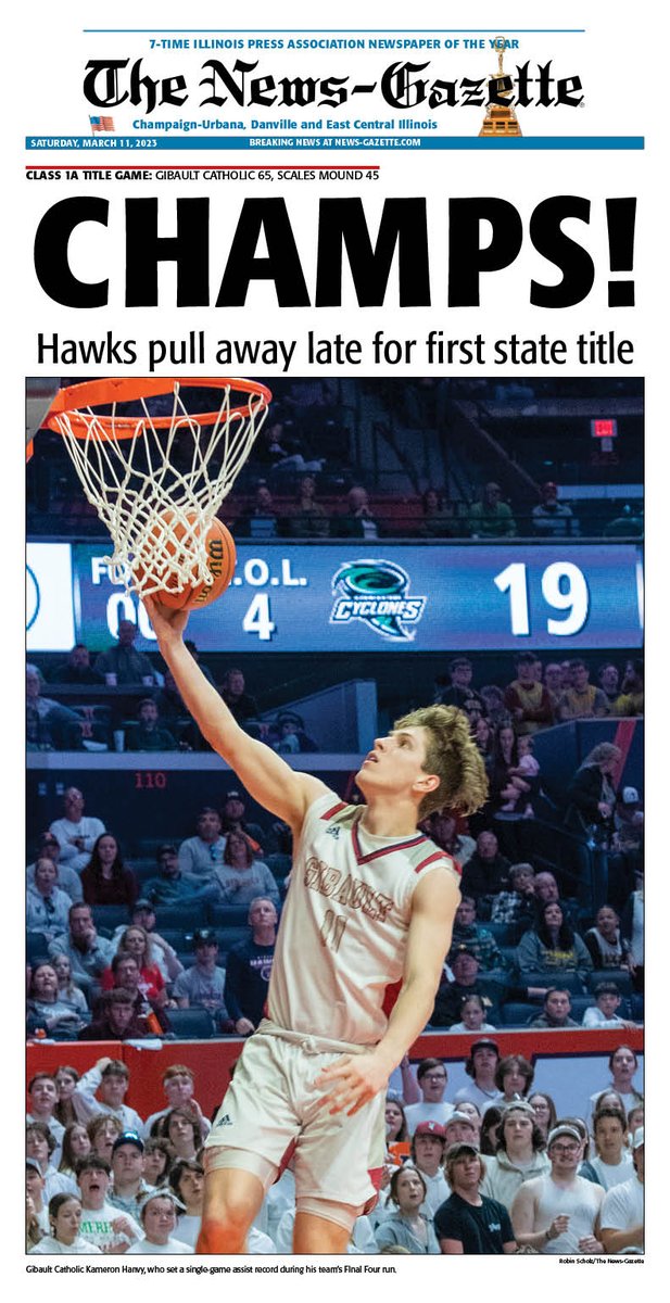 HOT OFF THE PRESS

Go ahead and celebrate, <a href="/GibaultBBall/">Gibault Hawks Basketball</a>, <a href="/GibaultCatholic/">Gibault</a> 

Your Class 1A state champs

@visitchampaign 

<a href="/IHSAState/">IHSA State</a>