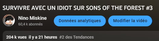 ninomssclick's tweet photo. Mdrr j'ai l'impression que ma chaine secondaire fait des meilleurs stats que ma propre chaine 🥹 https://t.co/vvrMPS4Jp4