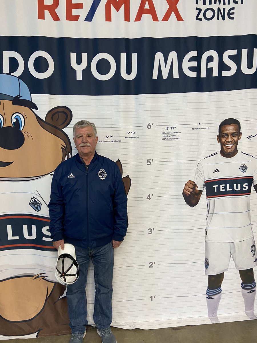 KevinCParsons's tweet photo. Buzz Parsons has grown 4 inches since retirement @WhitecapsFC #timetoresign https://t.co/eRV3hf2Ldc