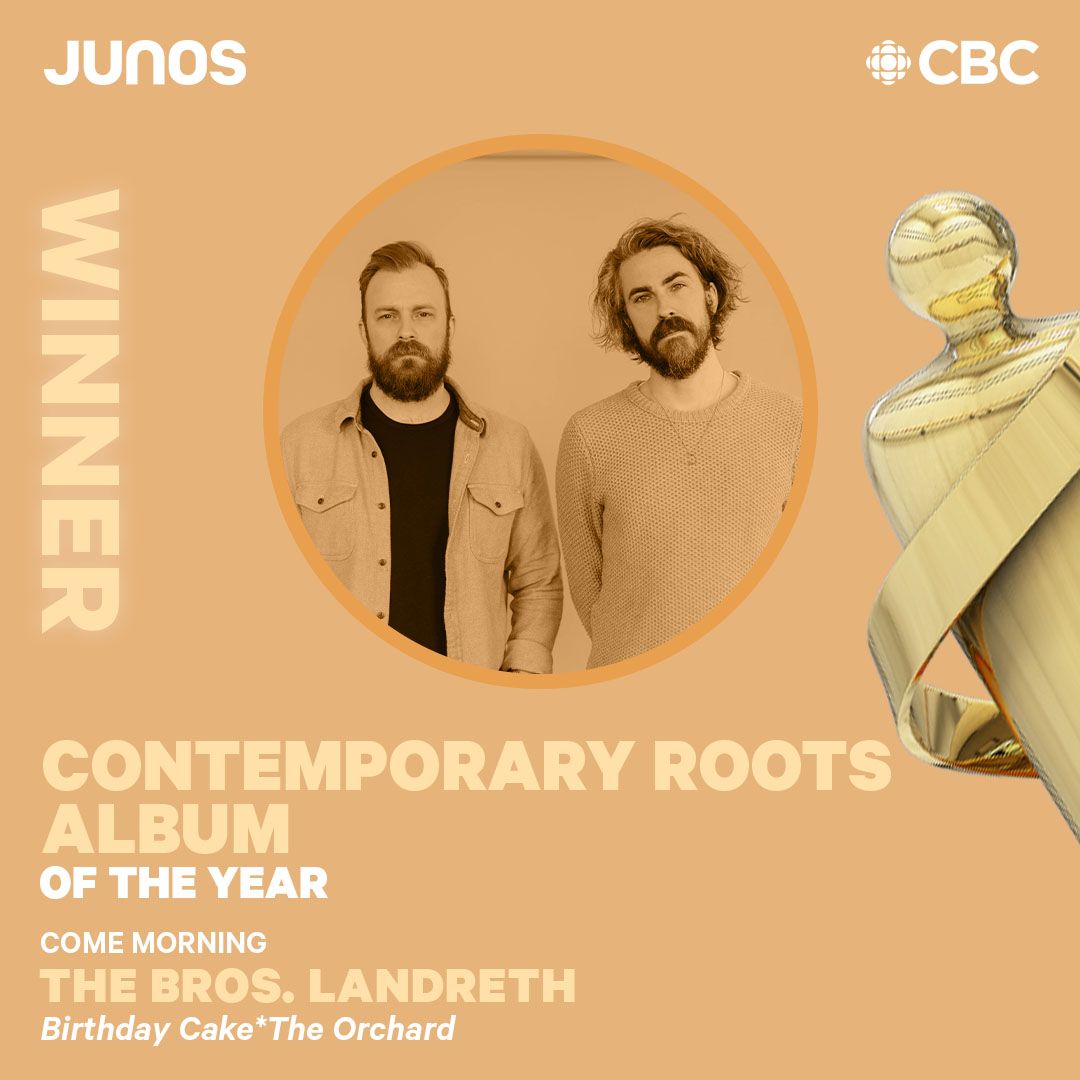 And the winner for Contemporary Roots Album of the Year is…

Come Morning - @TheBrosLandreth
