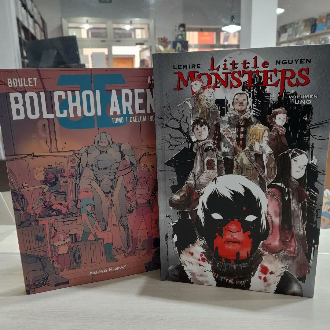 AsteriaComics's tweet photo. Novedades de @PlanetadComic @NuevoNueve @Astiberri Salvat

#asteriacomics #planetacomic #nuevonueve #astiberriediciones #salvat #hayalgomatandoniños #nocterra #geiger #brzrkr #micharlallred #jefflemire #littlemonsters #ideafix #tiendadecomicsvalencia https://t.co/vUhxCyjbDJ