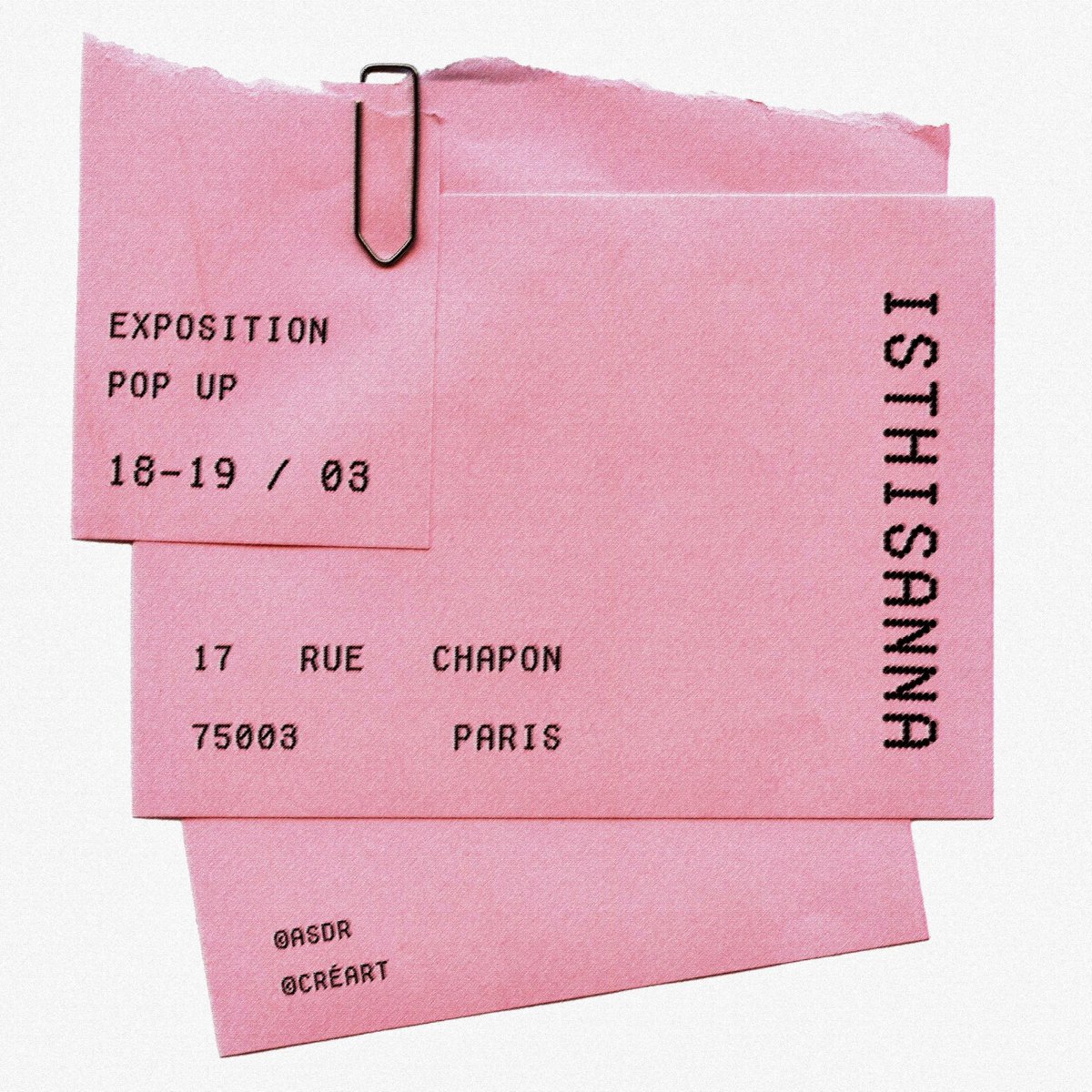 4NN4ISHTIS's tweet photo. J’expose les 18 et 19 mars prochain au 17 rue Chapon (Paris 3ème)

Venez choper votre fanzine, affiche, ou juste donner de la force, ça fait toujours plaisir 🫶 https://t.co/ohLKevHN7N