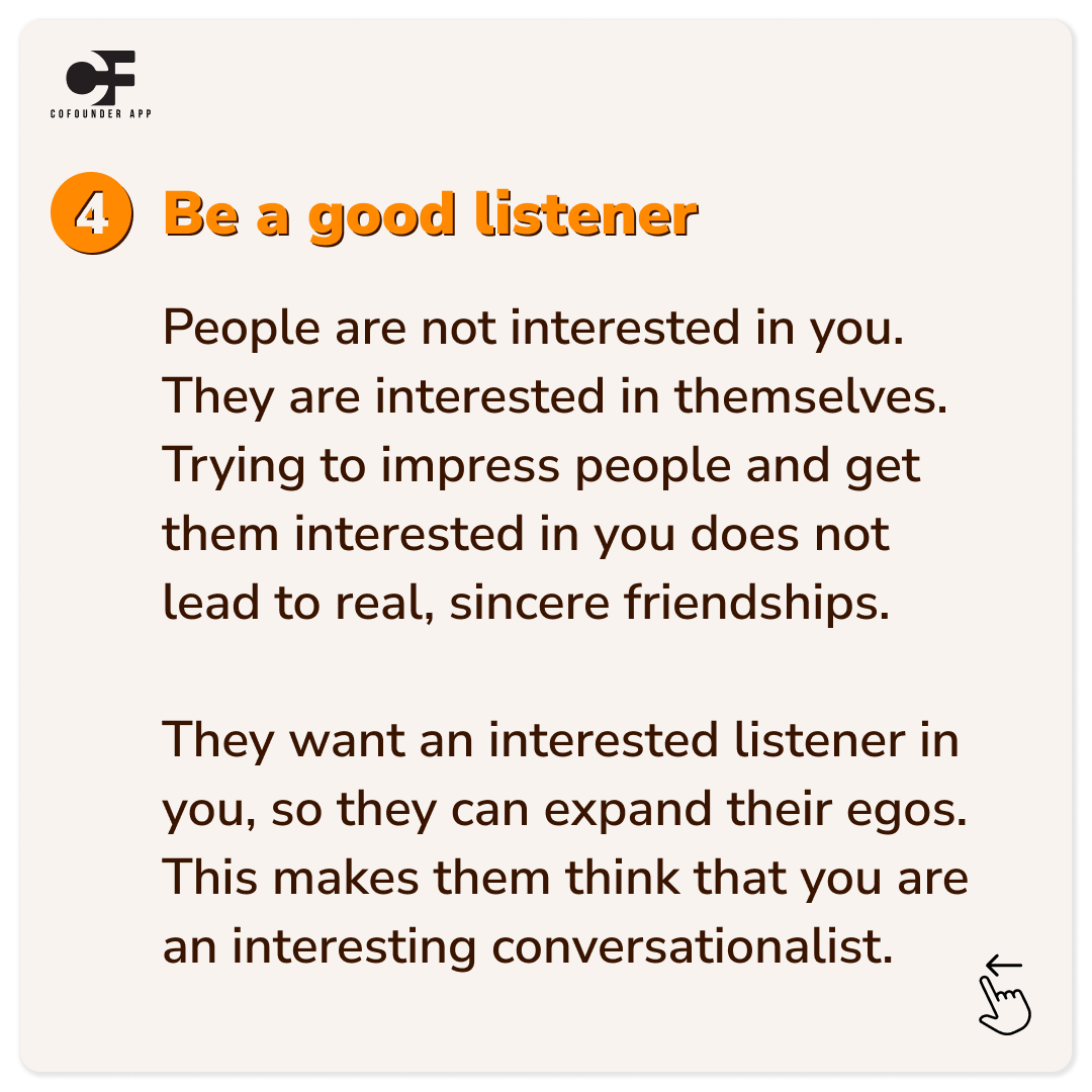 _cofounder_'s tweet photo. Top Takeaways from the Timeless Classic: How to Win Friends and Influence People!

Dale Carnegie developed a system of training that is unique - a combination of public speaking, salesmanship, human relations, and applied psychology.

Let’s look at some wisdom from the book: https://t.co/xERKGAPyZm