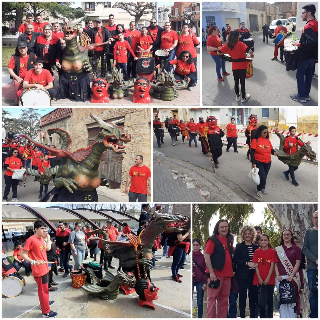 Botafocscs's tweet photo. El primer dia de La Magdalena, 11 de març.
XIII #Trobada dels #Gaiters de l'Aligot, a Jesús, Tarragona, amb la Víbria, els #Cabuts de l'Antifaç, el #Bestiari Infantil i la percussió. Festa gegantina!! Fem #Cultura Popular! 😎🔥🥁🐉 https://t.co/dVDgkX165D