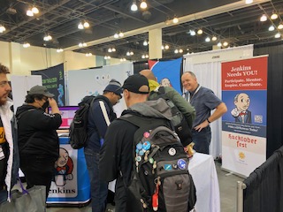 jenkinsci's tweet photo. Meeting great people and seeing old friends @socallinuxexpo. If you're attending SCALE come by and say hello! We're at booth 319 https://t.co/epuN77RfOK