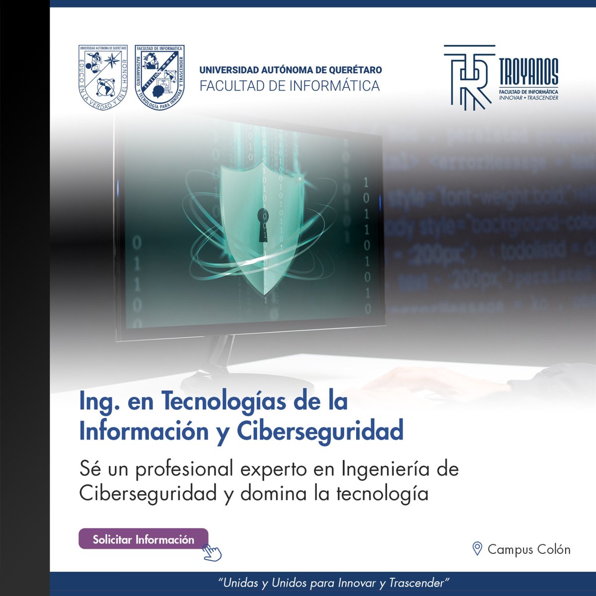 Estudia con nosotros la Ingeniería en Tecnologías de la Información y Ciberseguridad y desarrolla habilidades y conocimientos como: análisis, gestión y monitoreo de tecnología aplicada en seguridad cibernética. 

uaq.mx/informatica/de…

📞Tel. (442) 192 1200 ext. 5915