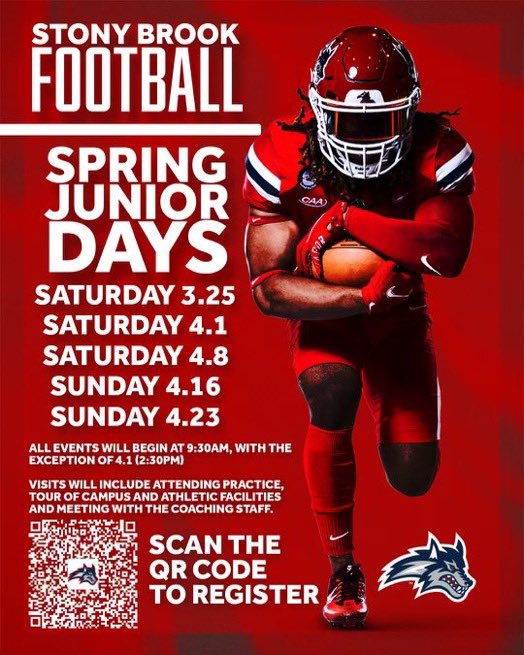 k7von_'s tweet photo. Thank you @CoachMartinoSBU the Junior Day Visit! Canโt wait! @StonyBrookFB #believeintheseawolves https://t.co/qRxM4VMmOY
