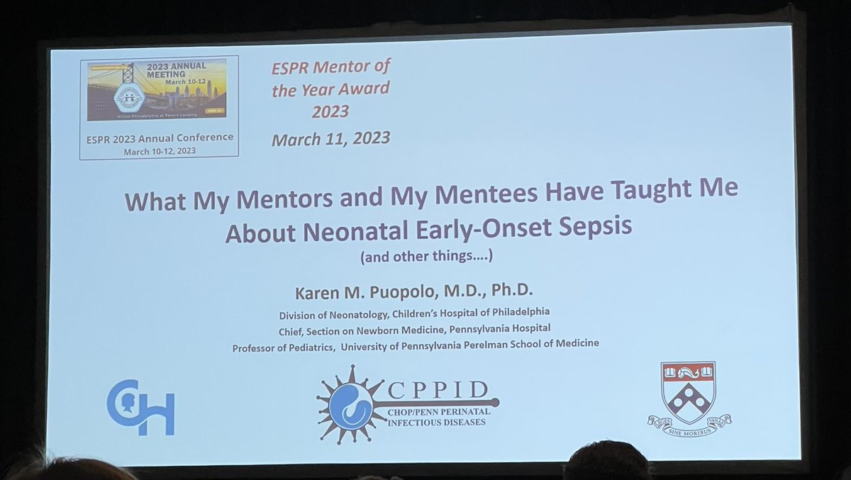 Happening now!! ESPR mentor of the year Dr Karen Puopolo <a href="/jayasreenairneo/">Jayasree</a> <a href="/vyapmd/">Vivien Yap</a> <a href="/NICUBatman/">Shetal Shah</a> <a href="/EasternSPR/">ESPR</a>