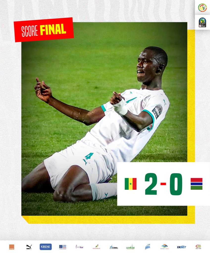 Fsfofficielle's tweet photo. 𝙁𝙄𝙉 𝘿𝙀 𝙈𝘼𝙏𝘾𝙃 | Au terme d’un parcours parfait, le Sénégal vient à bout de la Gambie et s’adjuge le trophée de la Coupe d’Afrique des Nations des moins de 20 ans. Les lionceaux réalisent cette performance pour la première fois de leur histoire. #AFCONU20 #Egypte2023 https://t.co/IzIdCcEgGd