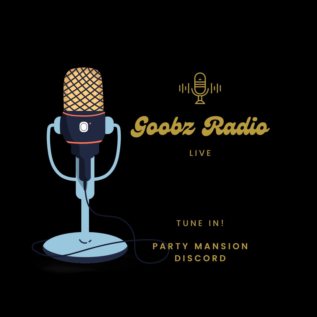 The_Goobz_NFT's tweet photo. 🎉 Party people, it's time to pop into the Party Mansion #Discord and join Goobz Radio! 
 
🎧🎶 Get your dancing shoes ready and tune in for a non-stop music and fun night! 

#GoobzRadio #PartyMansionDiscord

#MusicFlow #FlowState #RhythmFlow #FlowPlaylist
#FlowCommunity https://t.co/5w9cY9EG8C