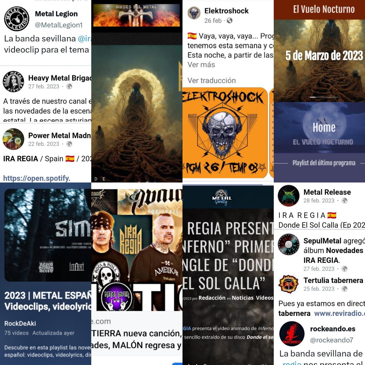 Continúan las reseñas y buenas críticas de 'Donde el sol calla' y el video de 'Inferno' en radios, podcast, canales y webs especializadas de España y Latinoamérica.

#iraregia #inferno #dondeelsolcalla #heavymetal #powermetal #symphonicmetal #spanishmetal #metalhead #metalmusic
