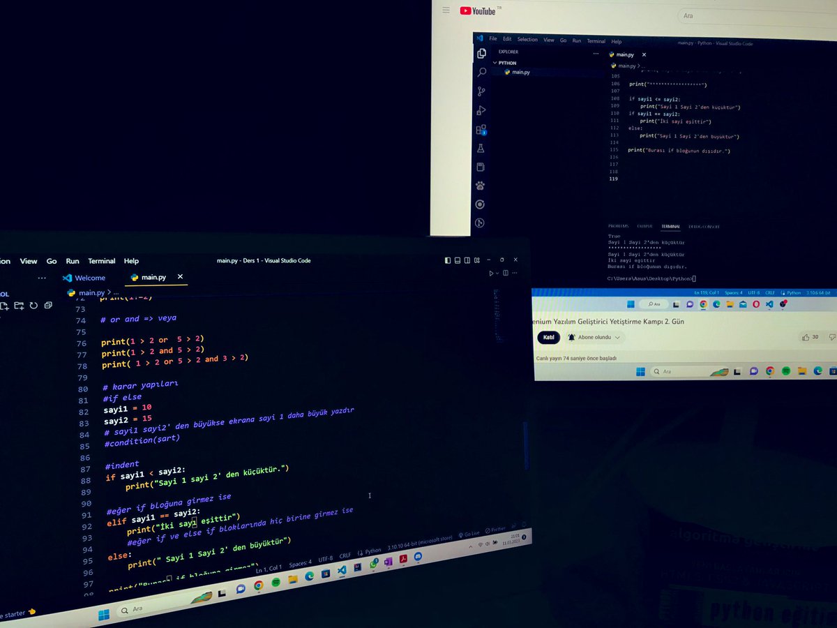 coderelif's tweet image. Python &amp;amp; selenium yazılım geliştirici kamp 2. Gün