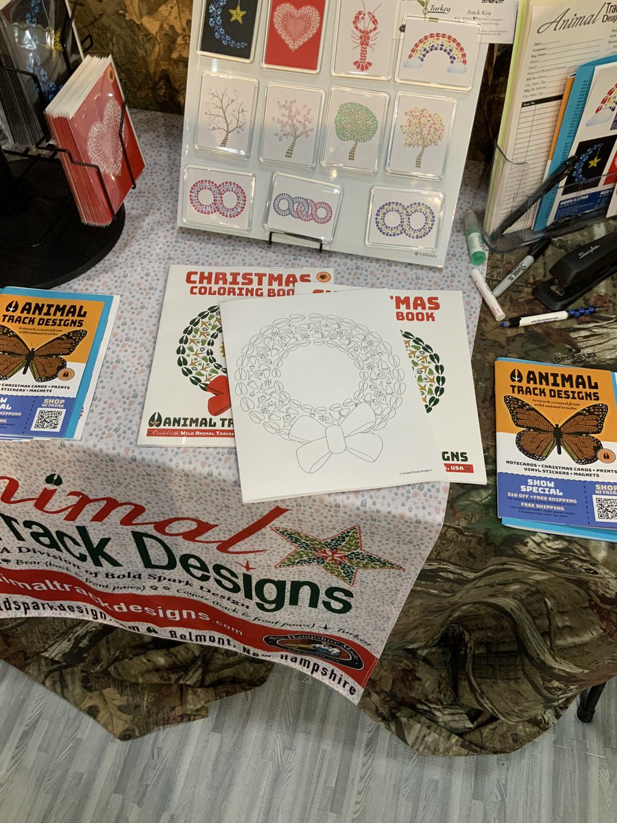 AnimalTDesigns's tweet photo. Wholesale Show, Portland Maine #nemade #nhmade #DigitalArtist #wholesale #wholesaler #animaltrackdesigns https://t.co/9P88JDgJK9