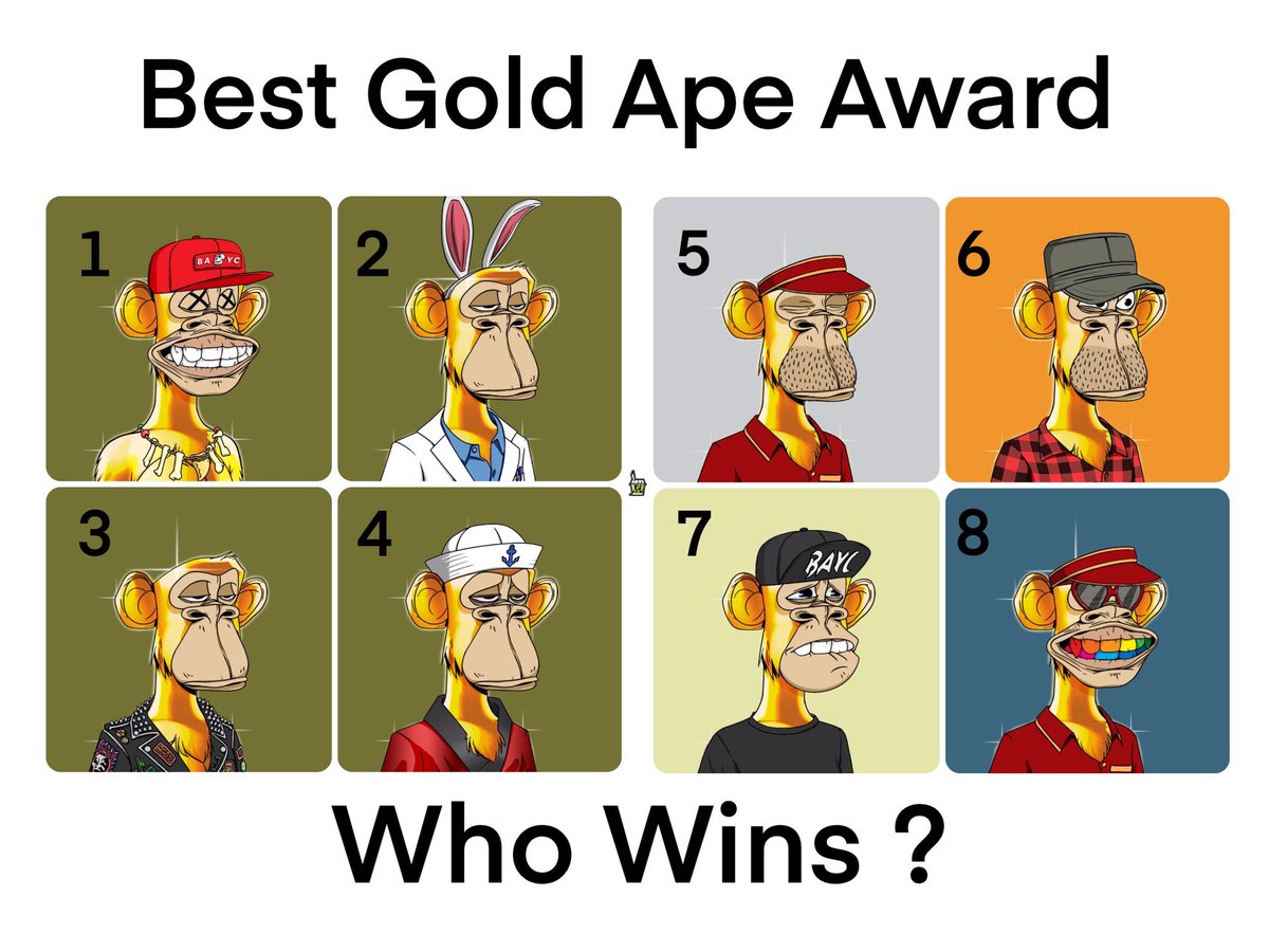 Who wins the first Gold Ape Award ?

1.<a href="/machibigbrother/">Machi Big Brother</a> 
2.<a href="/dragonseller88/">Dragonseller.eth 🍌</a> 
3.<a href="/0xWave/">wave</a> 
4.<a href="/keung/">Keungz</a> 
5.<a href="/franklinisbored/">Franklin</a> 
6.<a href="/vis_eth/">Vis.eth</a> 
7.<a href="/aj_jaffy18/">Ali J</a> 
8.<a href="/pimpcapital/">PimpCapital</a> 

<a href="/BoredApeYC/">Bored Ape Yacht Club 🍌</a> 
#BAYC