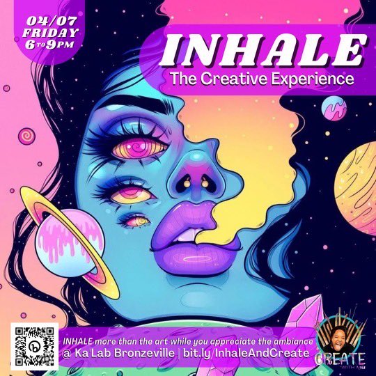 LetsKaLab's tweet photo. Join us April 7th for our creative Ka’Lab experience where you “INHALE” more than just the art! Purchase tickets at https://t.co/IHWMDinG0s https://t.co/H6WxHLwvBw