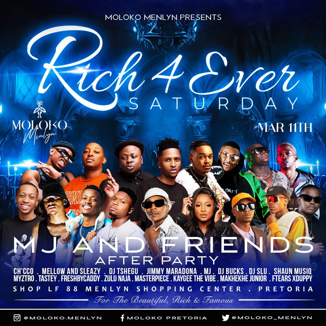 Kedi bash today @Moloko_Menlyn if you not here otlae kutlwa 🔥🔥🔥

#molokoforever #molokosaturday #rich4eversaturday #molokomenlyn