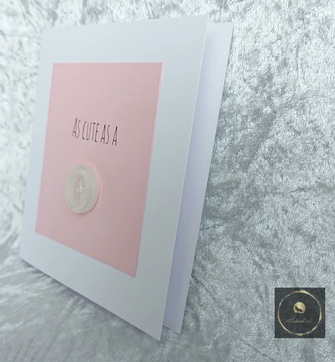 WCelestialsoul's tweet image. &quot;As cute as a button&quot; pale pink &amp;amp; pearlescent white button
10cm square

#ascuteasabutton #pink #pearlescent #welcometotheworld