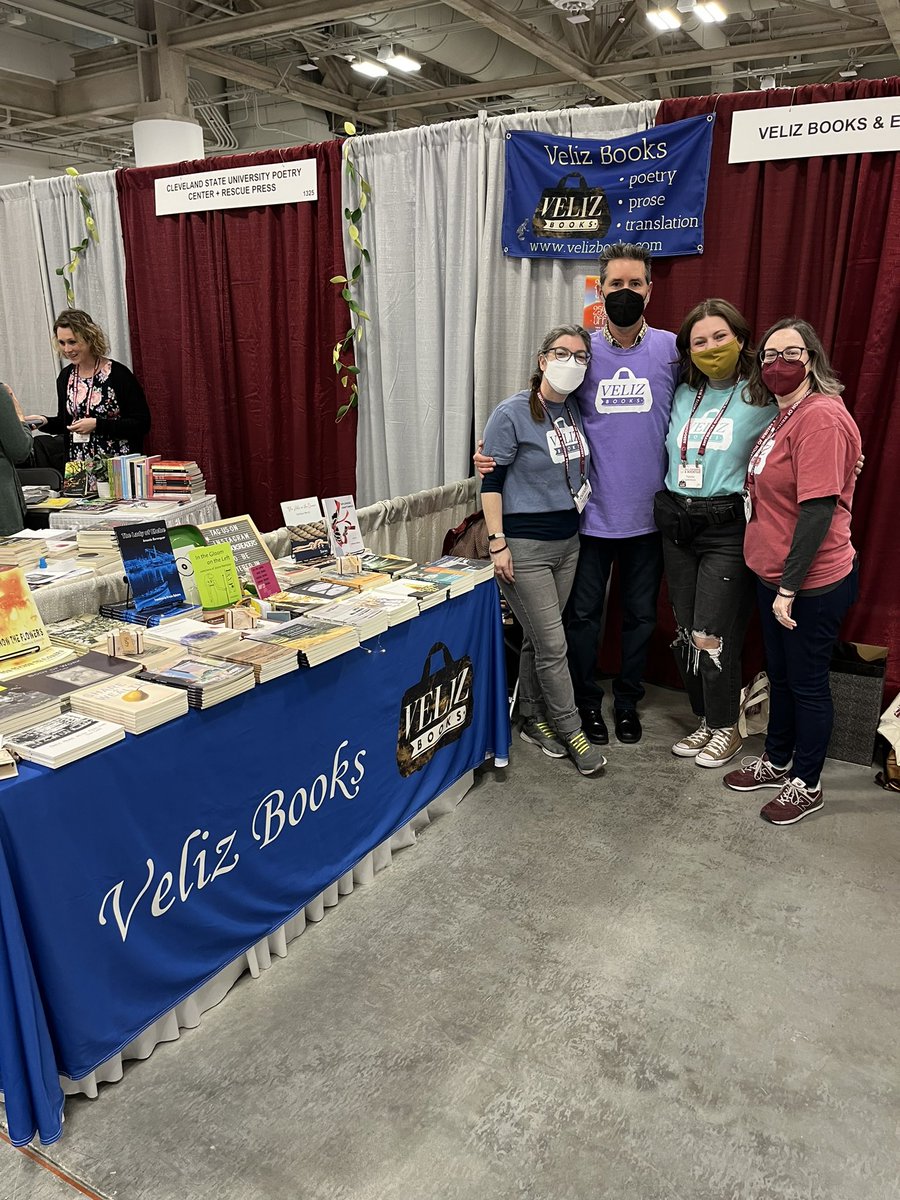 Happy last day of AWP!!! Come visit the Veliz Books table 1323 for 25% off EVERYTHING! ✨ #velizbooks #awp23 #smallpress #indiepub