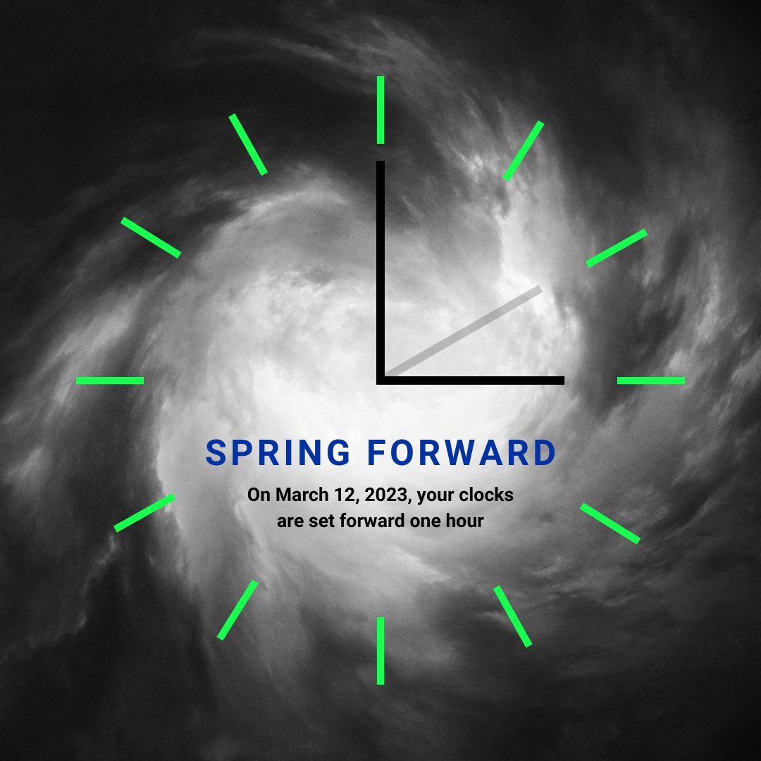 It's #DaylightSavings Time! Don't forget to set your clocks forward when you go to bed tonight. 

Although we lose an hour of sleep, we gain a bit more daylight to get ready for #summer. We're ready for the #WarmerWeather ahead. ☀️