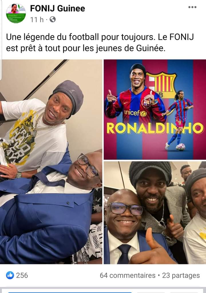 kingdiak's tweet photo. Quel est le lien entre les missions du #Fonij et la visite de #Ronadodinho ?
De surcroĂźt publier sur une page d'une institution đ€đ€đ€đ€
#Kibaro https://t.co/nFVB1syVm9
