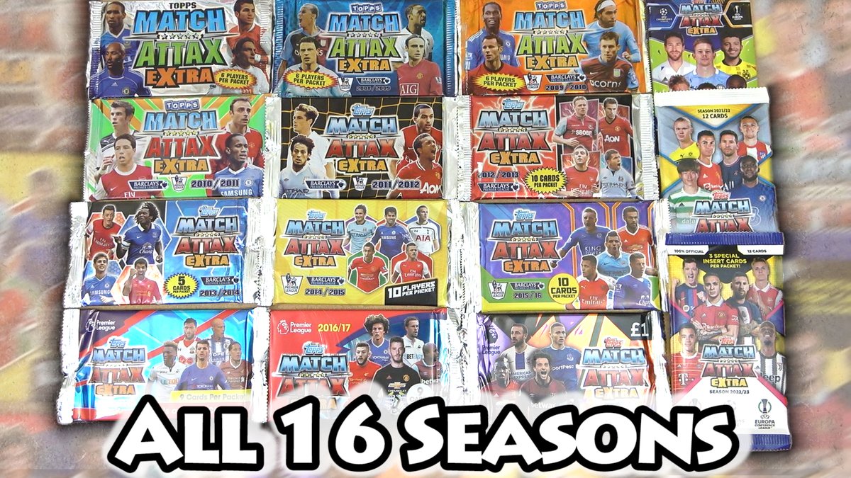 ALL SEASONS | Every <a href="/ToppsMatchAttax/">Topps Match Attax</a> Extra Collection (16 Packs From 16 Years) youtu.be/NlLQQvlIH4o via <a href="/YouTube/">YouTube</a> 

#Topps #matchattax #football #footballcards #TCG #tradingcards #PremierLeague #ChampionsLeague