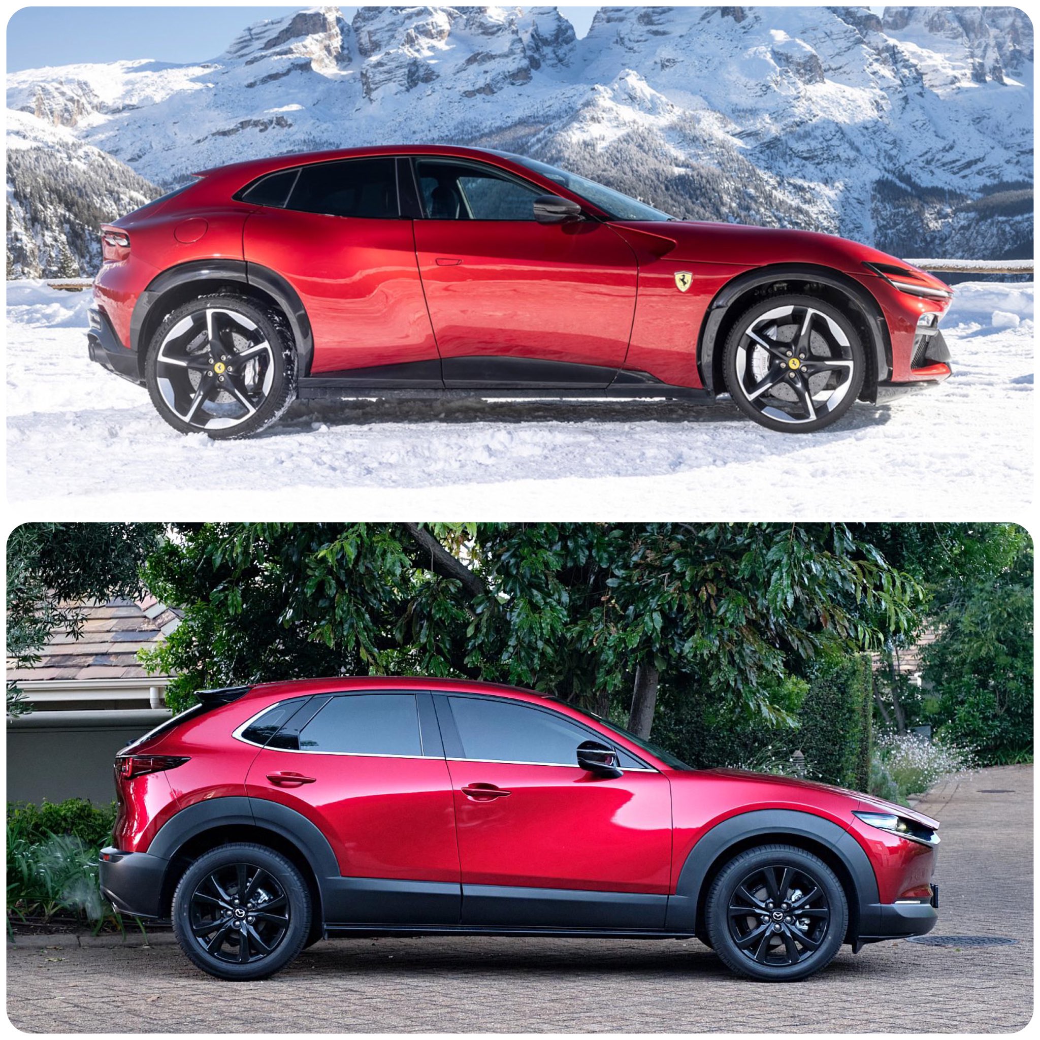 Paul Gheorghita on X: Ferrari a cheltuit milioane ca sa faca o Mazda CX-30  mai sportiva.🤭 t.co5ApOVTL6kt  X