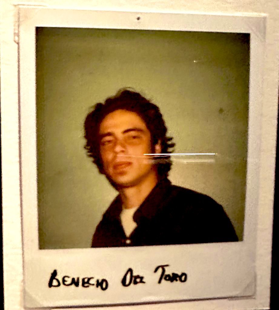 1991 casting Polaroid of #BenicioDelToro exhibited at the stunning Museum of the Academy of Motion Pictures. Only a year later he’d be cast for a supporting but crucial role in #BigasLuna ‘s #GoldenBalls, starting #JavierBardem #MaribelVerdú and #MariaDeMedeiros.