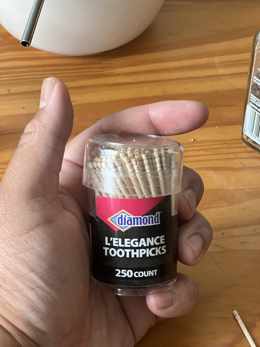 Dear God, let me have the self-confidence of these toothpicks.