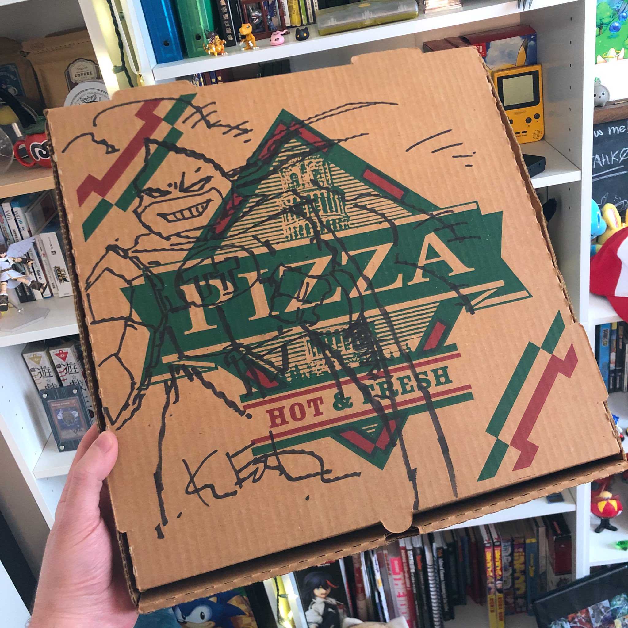 Pizza box art