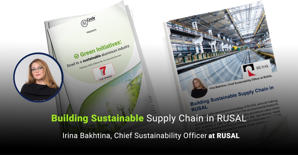 Building Sustainable Supply Chain in RUSAL

𝗥𝗘𝗔𝗗 𝗧𝗛𝗘 𝗔𝗥𝗧𝗜𝗖𝗟𝗘➡️ lnkd.in/dmXcZ8sS

Latest e-magazine- Green Initiatives: Road to a sustainable aluminium industry➡️ lnkd.in/dZPdVezk

#sustainability #ESG #greeninitiatives #aluminium #AlCircle