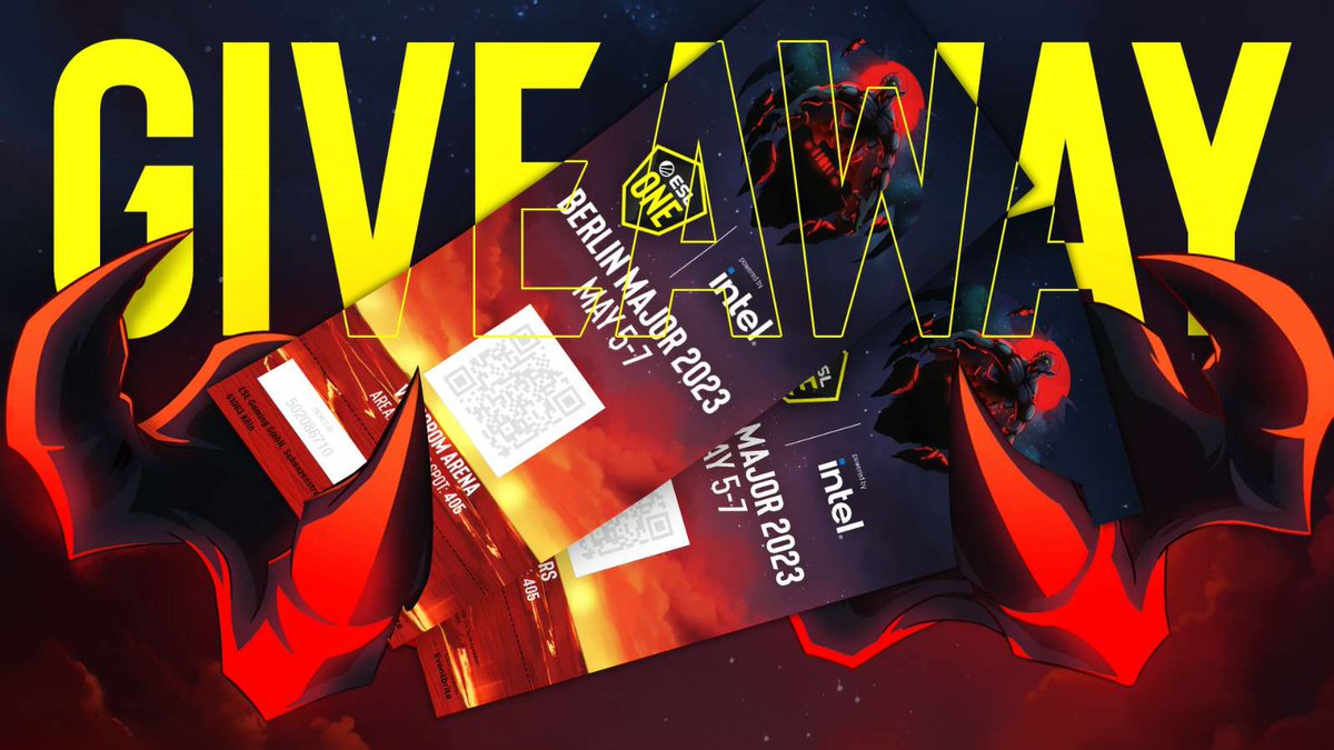 GIVING AWAY 4 BERLIN MAJOR ESL TICKETS  (sold out).  Comment ur favorite emote and retweet. #EmbraceTheDarkness