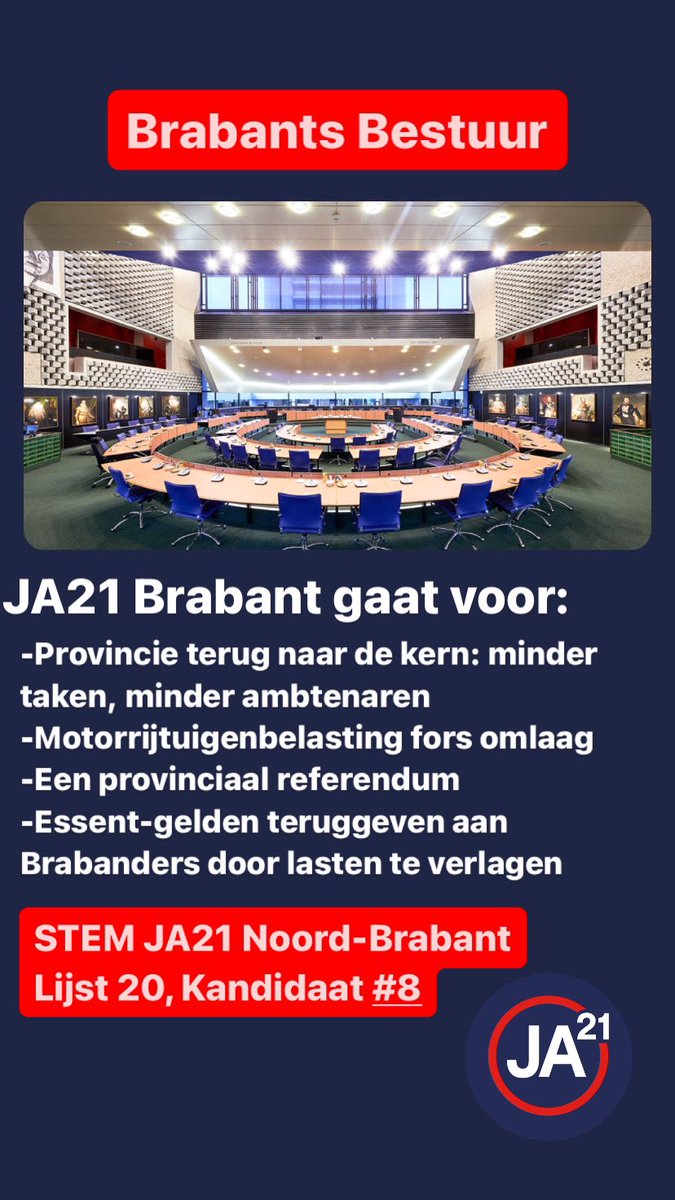 Mees_u97's tweet photo. De provinciale ambtenarenapparaten blijven groeien, met toenemende kosten tot gevolg. #JA21 Noord-#Brabant gaat voor lage lasten voor de #Brabanders en wil de vertrouwensbreuk tussen inwoners en politiek herstellen.
#Stem @BrabantJa21, Kandidaat 8. #Verkiezingen15maart #Eindhoven https://t.co/FeaEgfULsk