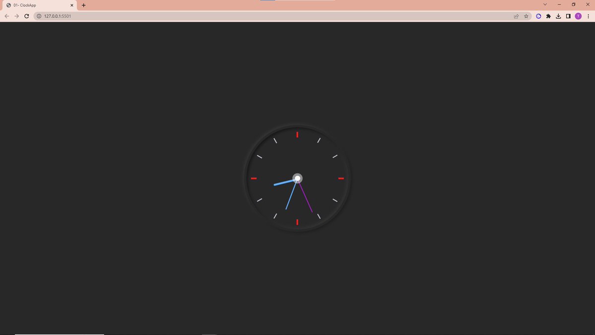 0xSonOfUri's tweet image. 🚀 Day 1 of #100daysofcode / #20daysofjavascript: I made a simple analogue clock with a sleek UI! ⏰🎨 Check out the demo here: clockapp.netlify.app and the code on my repo: github.com/SonOfUri/01-Cl… #javascript #webdev