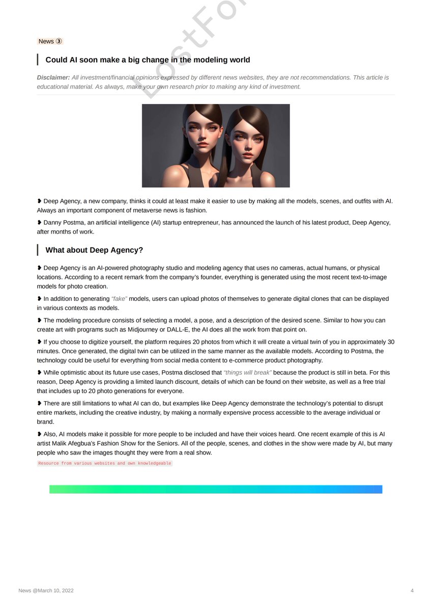 +. ʚଓ : #YuumiDailyNews ₊✧୨୧‿︵‿

Full article can be found in these community: <a href="/TheNFTCircle/">The NFT Circle</a> <a href="/DarkEchelonn/">Dark Echelon</a> <a href="/The_LostForest/">Lostlorn Forest 🍃</a> 

In the Web 3 ⇨ Always DYOR ♥︎ 
#NFTCollection #NFTProject #NFTCommmunity #NFT #cryptocurrencies #CryptoNews #blockchains #Web3 #ETH #SOL