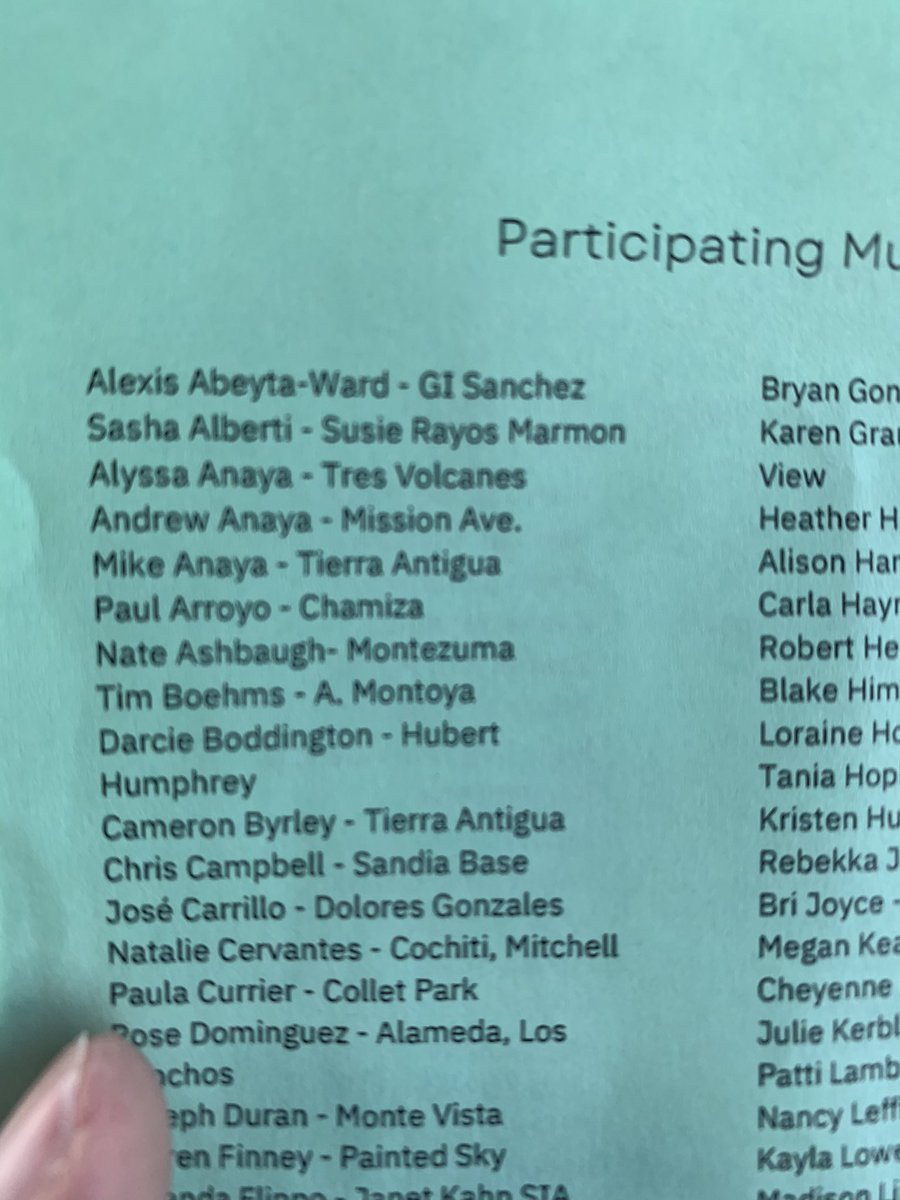 ChamizaConejos's tweet photo. So proud of all of the #APS Honor Choir students! Special shout out to the six 5th graders from Chamiza! What an amazing job by @ABQschools Fine Arts department in supporting this event! #APSProud #APSConnects https://t.co/t4VBqDHkEz