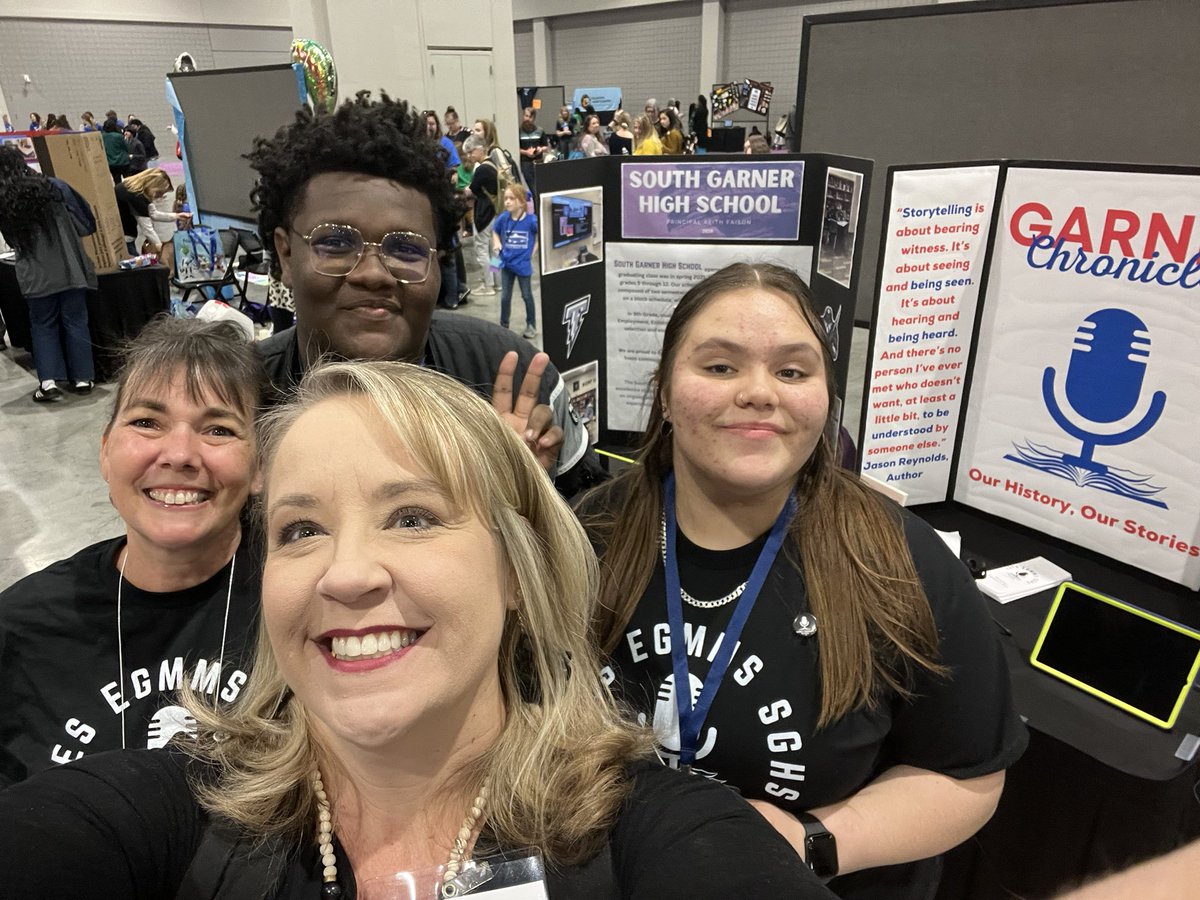 While at #NCTIES23 I was blessed to meet some of the current <a href="/SouthGarnerHS/">South Garner High School</a> Titans! I told them proudly that I was an OT and used to be called Mama P from the TLC! Warms my heart hearing the <a href="/SGHS_TLC/">Titan Learning Commons</a> is still the place to be! #titansforlife #onceatitanalwaysatitan