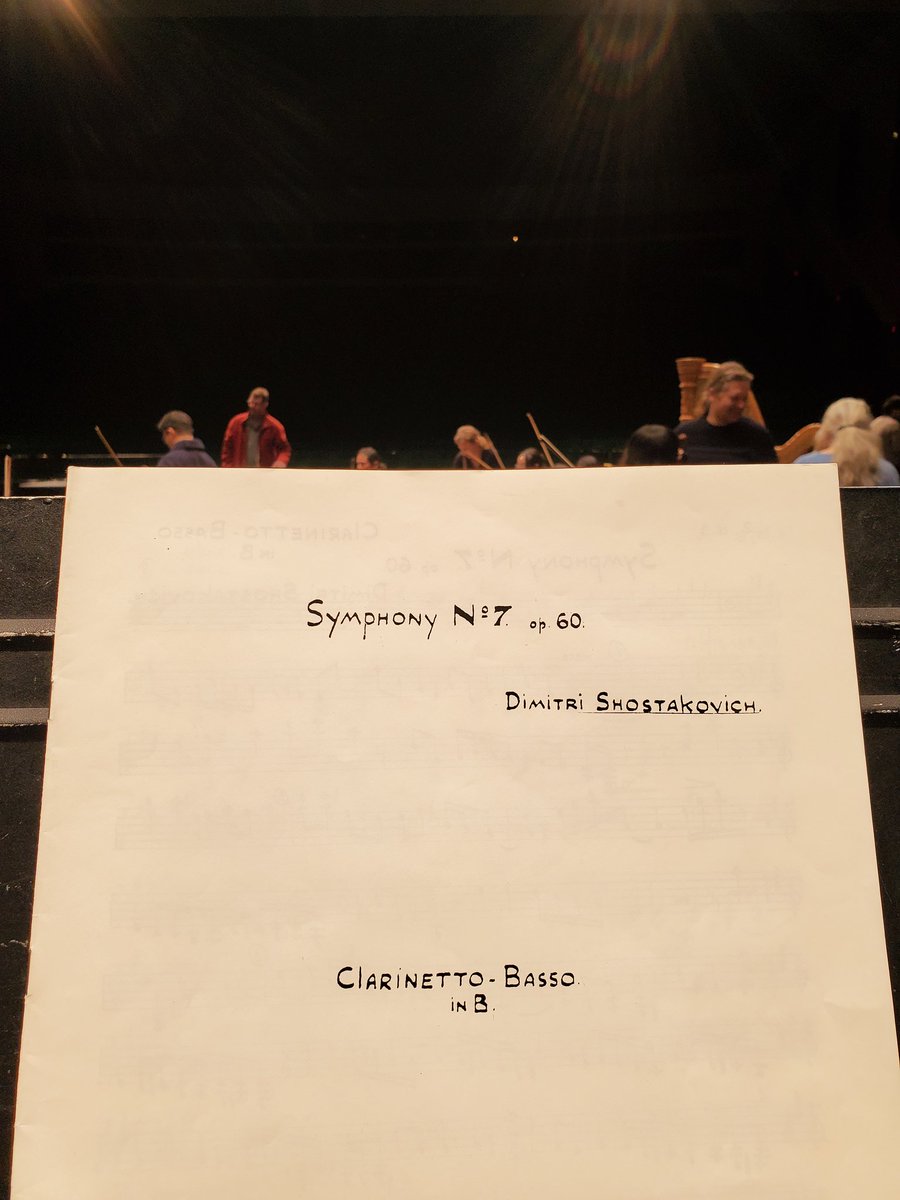 Extremely excited to perform this bass clarinet part on this symphony tonight with the Midland Symphony Orchestra!