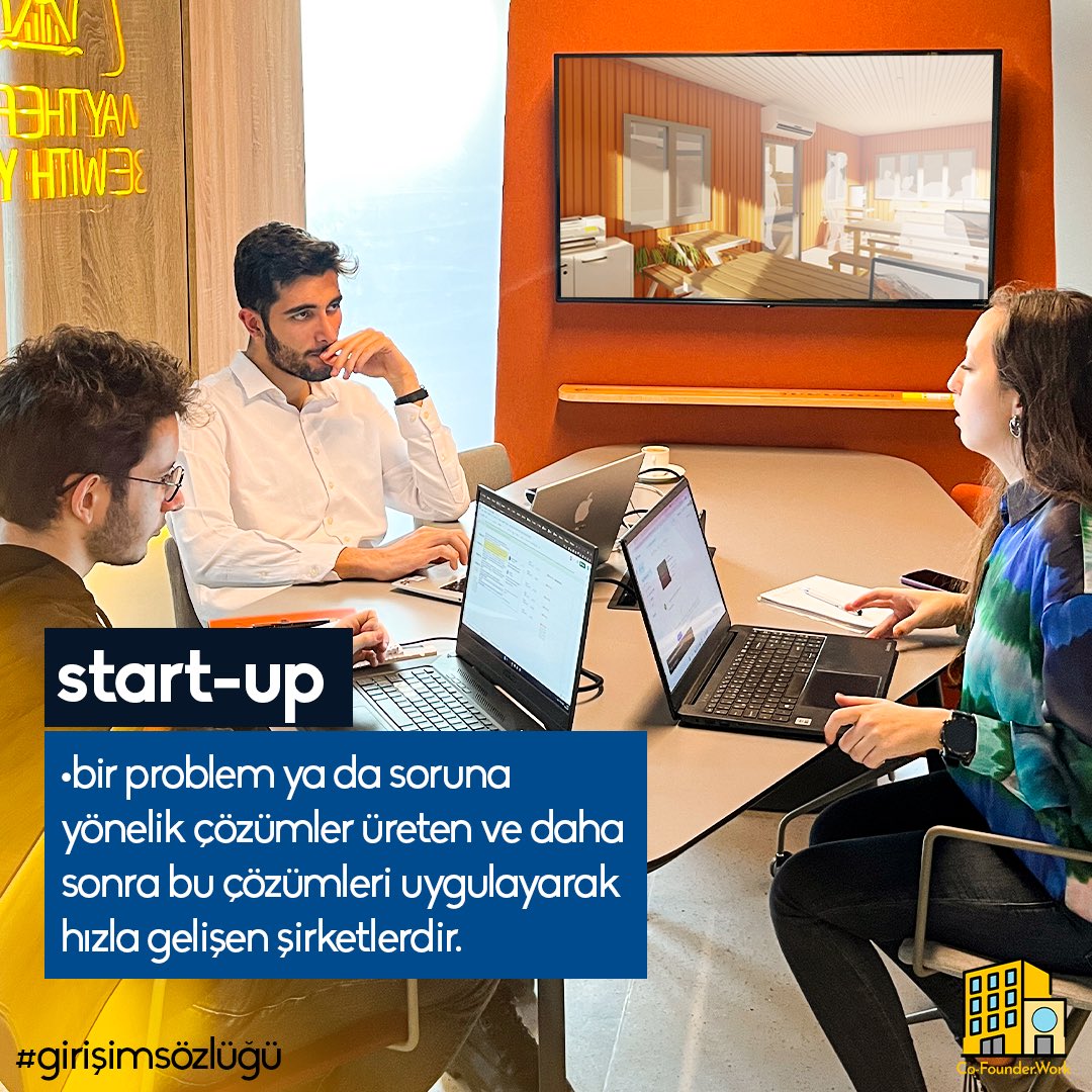 cofounderwork's tweet photo. Start-up: Bir problem ya da soruna
yönelik çözümler üreten ve daha sonra bu çözümleri uygulayarak hızla gelişen şirketlerdir. #girişimsözlüğü
.
#startup #networking #girişim #cofounders #cofounderwork https://t.co/NBWiGhdGgG