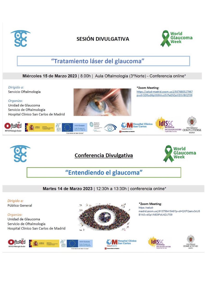 Oftalmología Clínico San Carlos tweet media