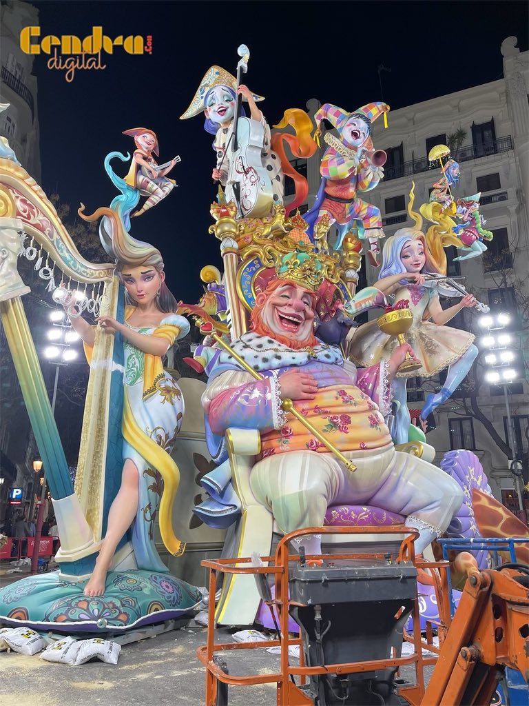 Estado de la plantà de la Falla Almirante Cadarso, de Toni Pérez