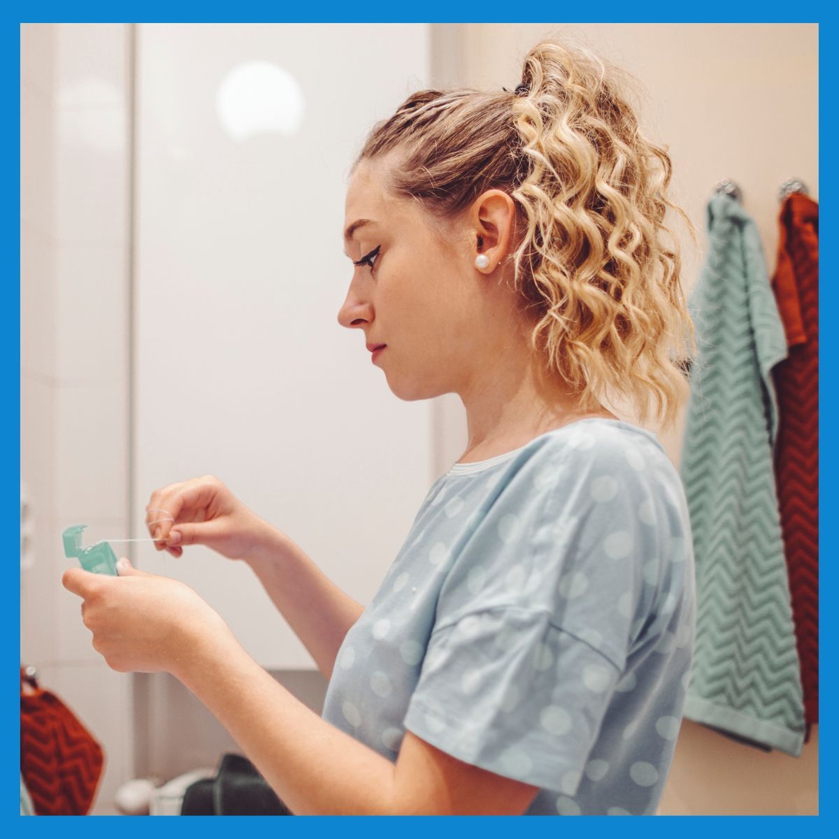 GladsteinDMD's tweet image. For optimum #flossing performance, dispense about 18" of thread to start. ✔️ #FlossingTips