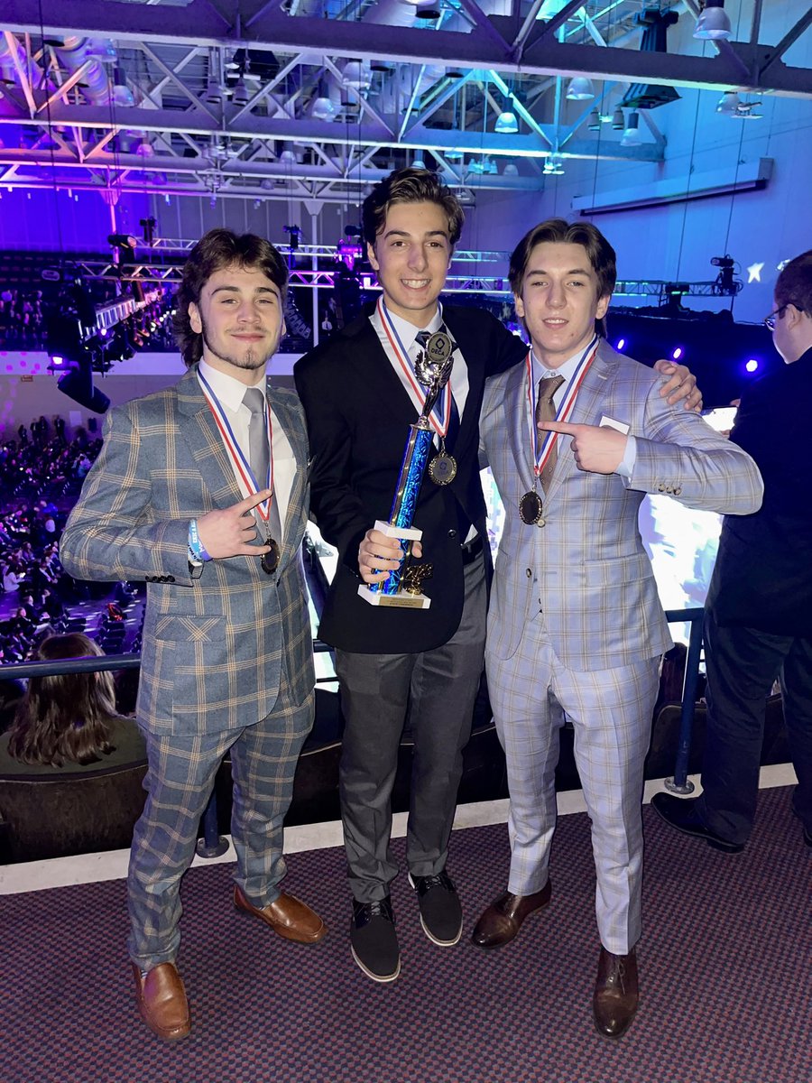 Congrats to Enzo, ICDC qualifier, and Thatcher and Will, top 12 medalists for ASM! @PNHS_marketing