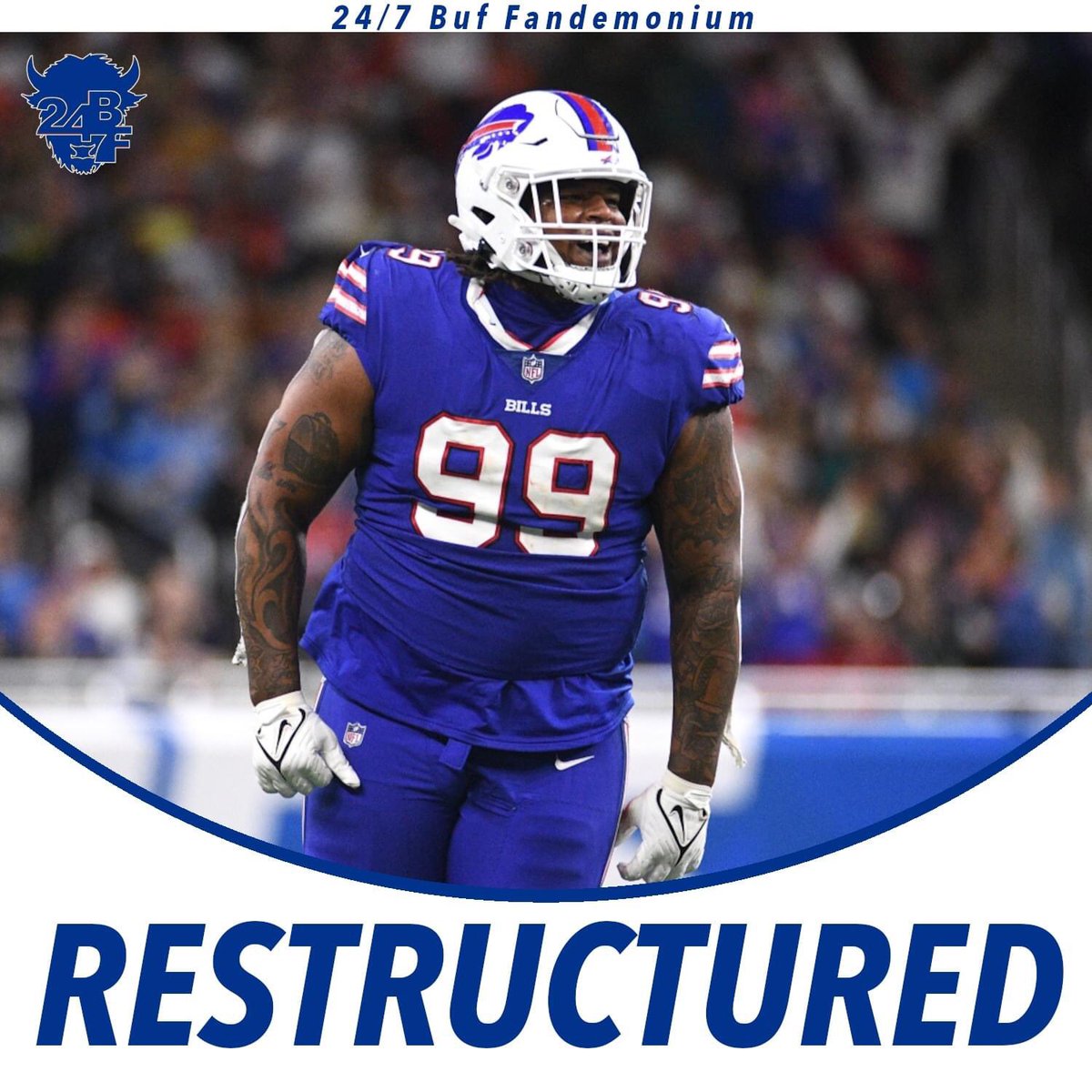 247BufFandem1's tweet photo. #BillsMafia
Beane is workin' πͺ
DT Tim Settle agreed to a renegotiated deal for 2023 that reduces his cap charge by $600K per @FieldYates .
#BuffaloBills @BuffaloBills #TimSettle #trusttheprocess @tim_settle https://t.co/a7ZZVctA6x
