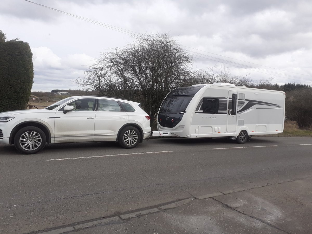 Finally ... New caravan day! Bizarrely the previous van was collected 5 years ago today. Wonder if the next one will arrive on 11 March 2028!!!??