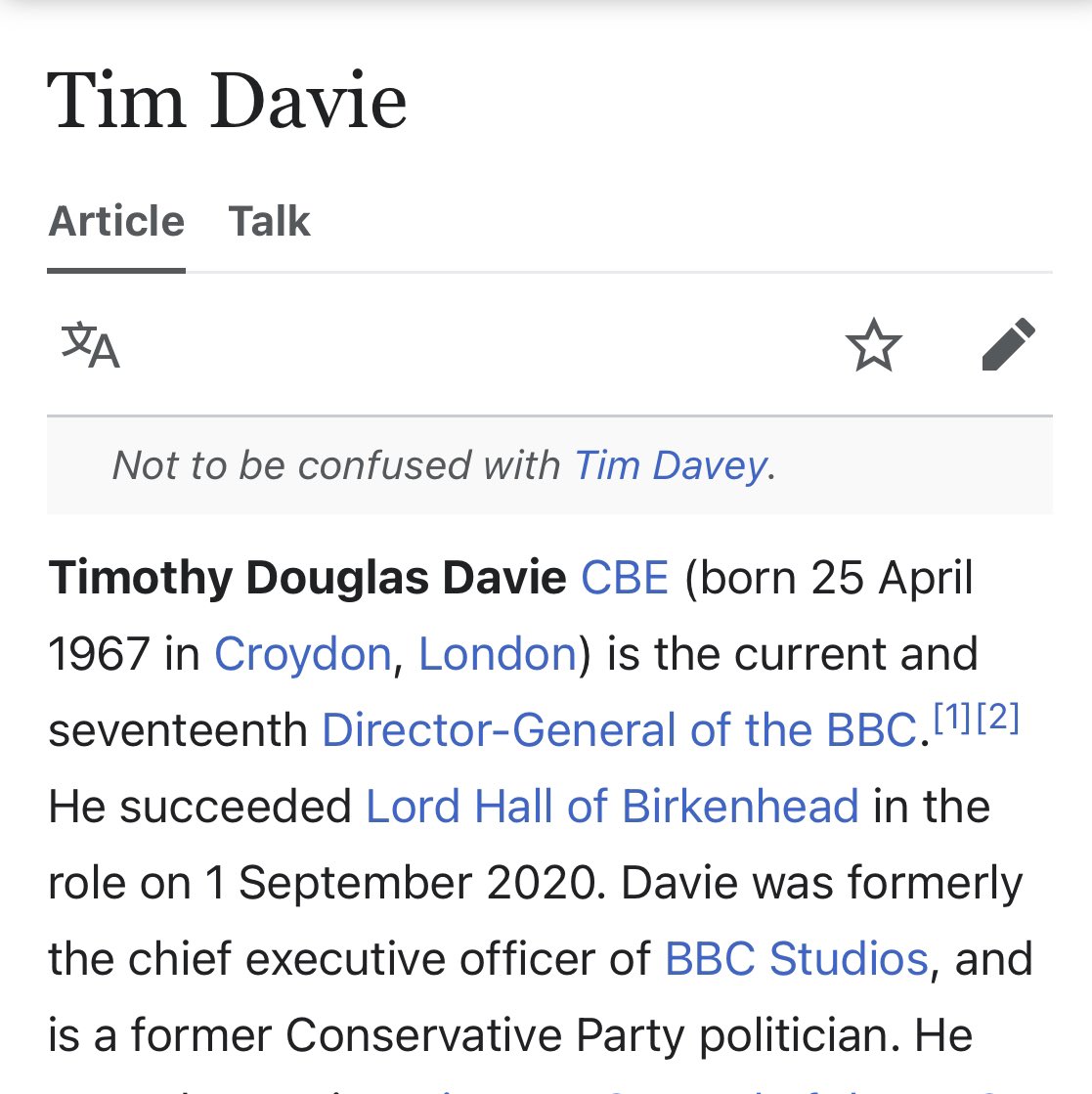 How can he claim impartiality when he’s is a former Tory MP?